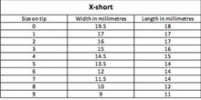 Load image into Gallery viewer, Nail length reference pictures
